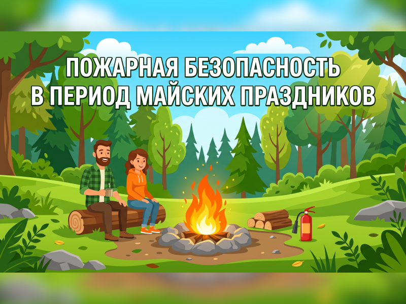 Правила пожарной безопасности  в период проведения майских праздников.
